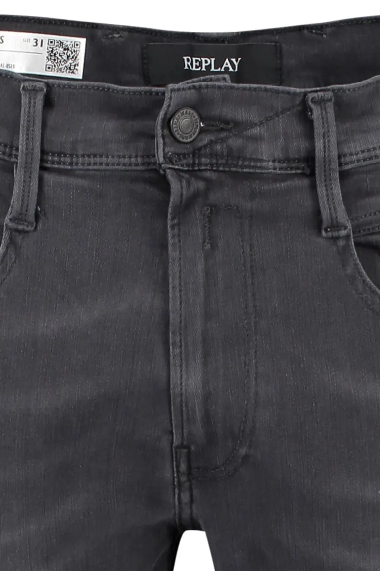 Grijze Slim Fit jeans Replay Hyperflex Anbass