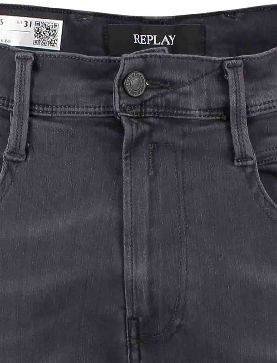 Grijze Slim Fit jeans Replay Hyperflex Anbass