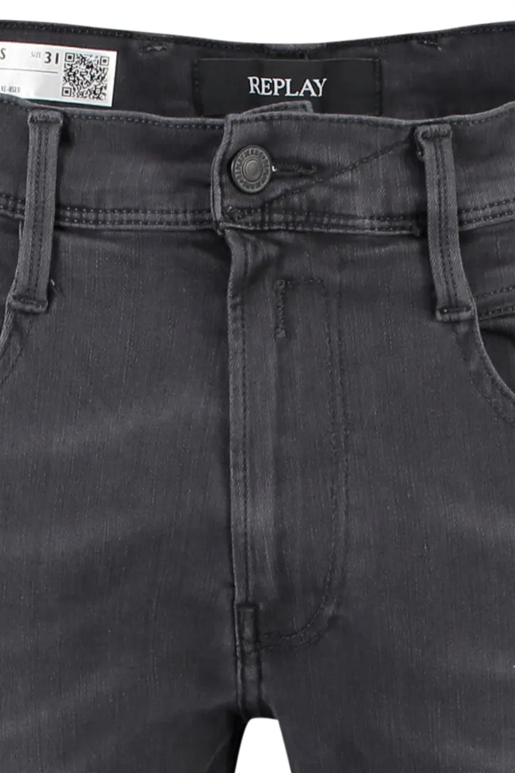 Replay jeans Anbass Hyperflex Slim Fit grijs