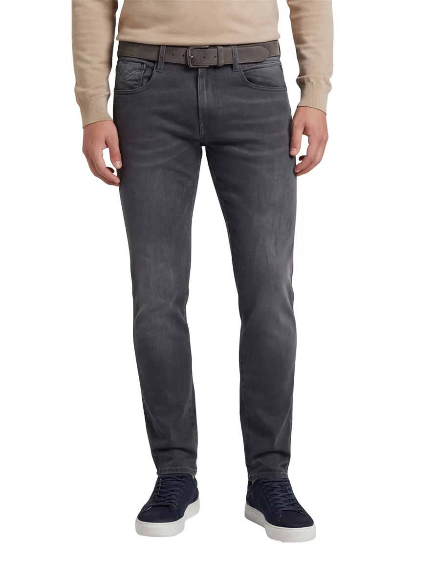 Grijze Slim Fit jeans Replay Hyperflex Anbass