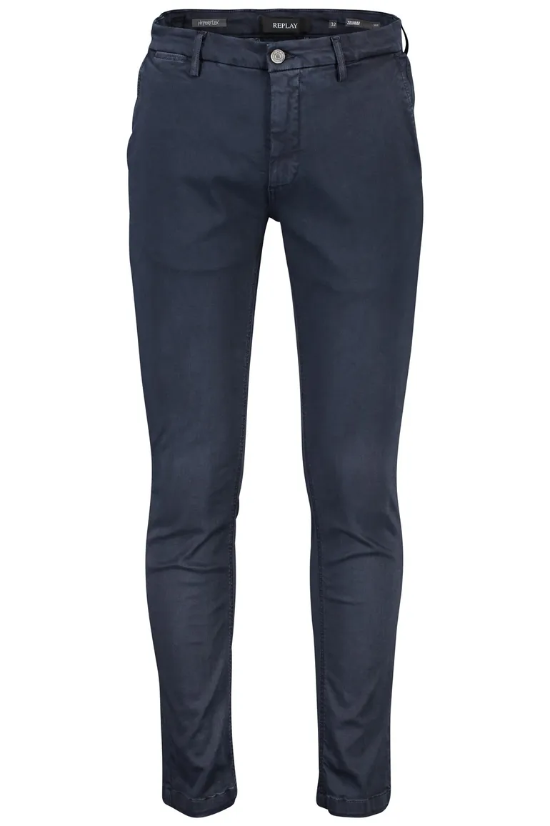 Blauwe chino Replay Zeumar Slim Fit