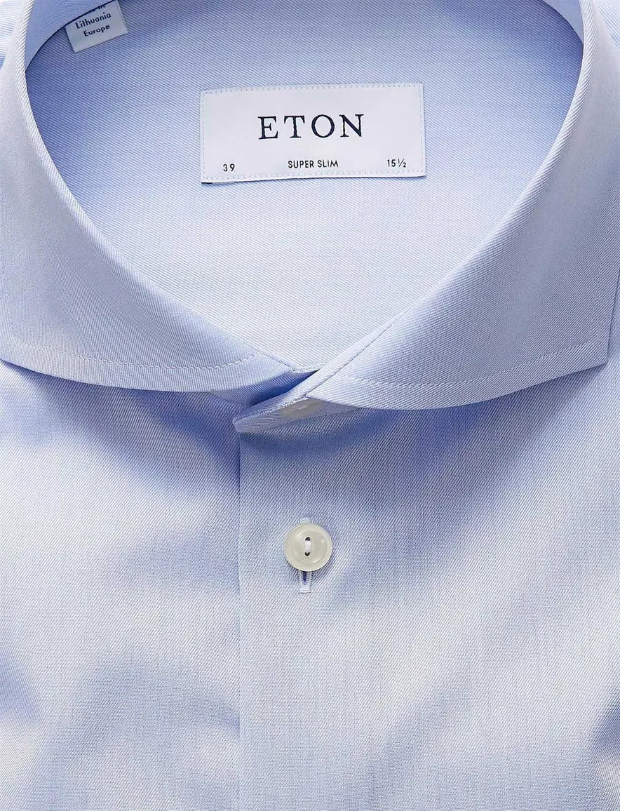 Eton dress lichtblauw overhemd Super Slim cut-away