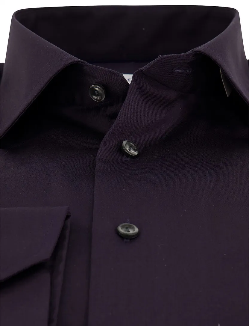 Eton Slim Fit overhemd donkerblauw 100% katoen