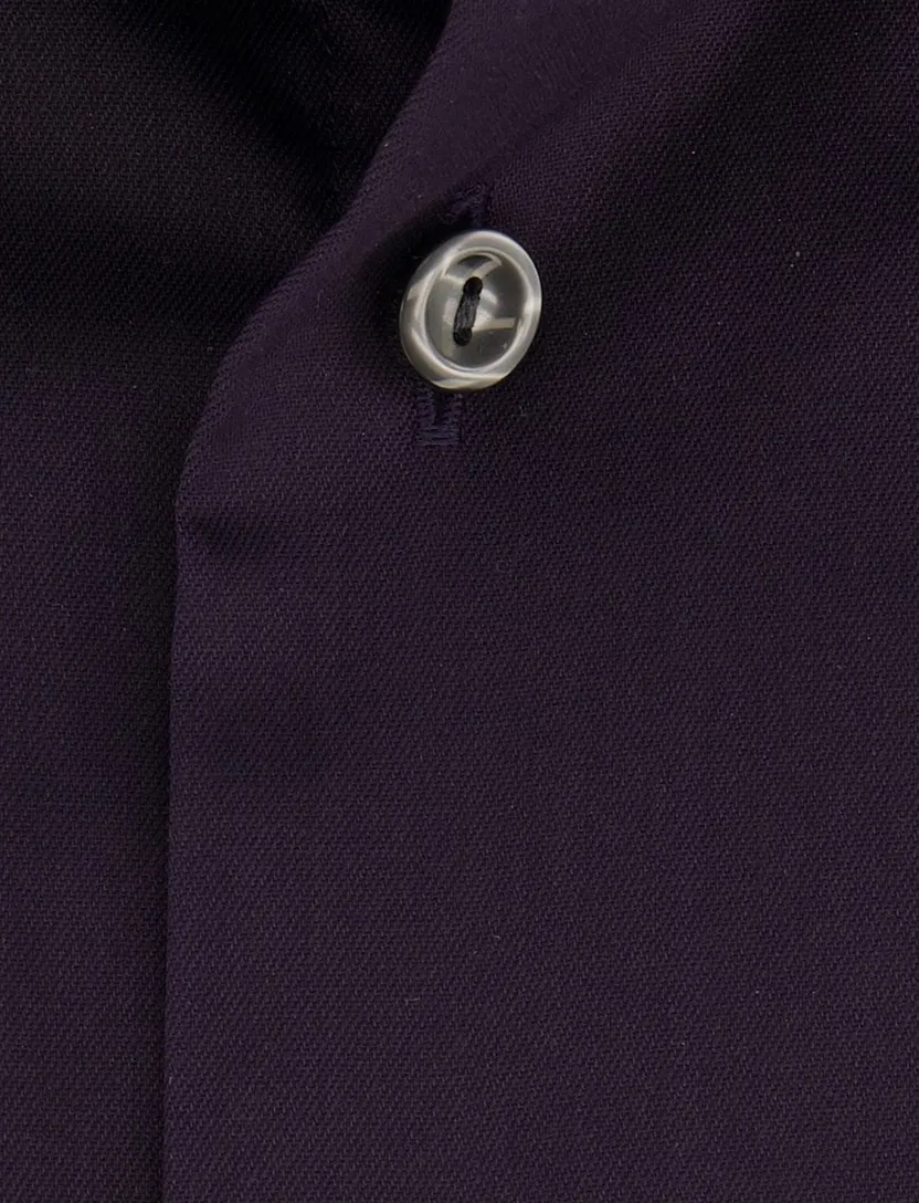 Eton Slim Fit overhemd donkerblauw 100% katoen