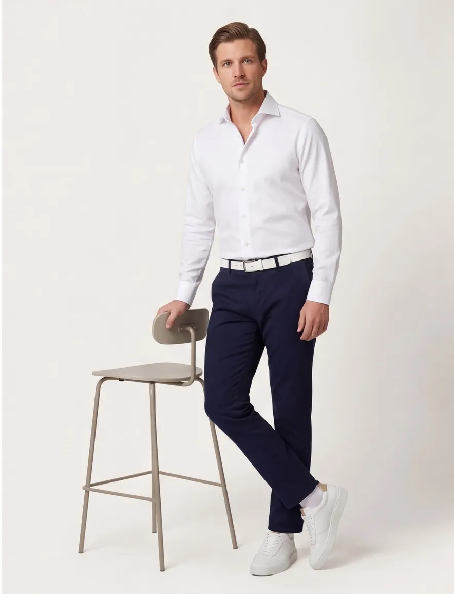Eton dress overhemd white Contamporary