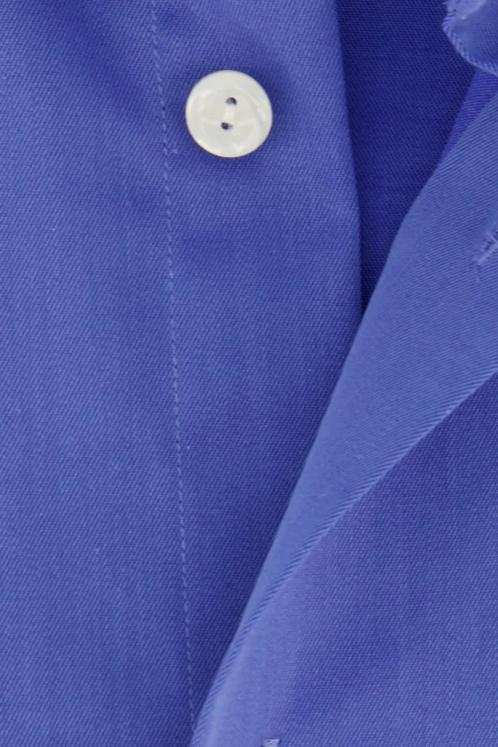 business overhemd Eton Contemporary Fit blauw effen katoen
