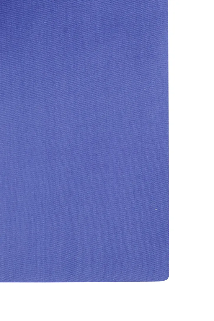 business overhemd Eton Contemporary Fit blauw effen katoen
