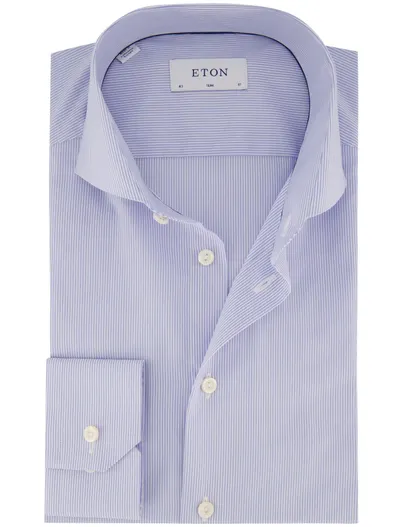 Eton Overhemden Eton Slim Fit lichtblauw
