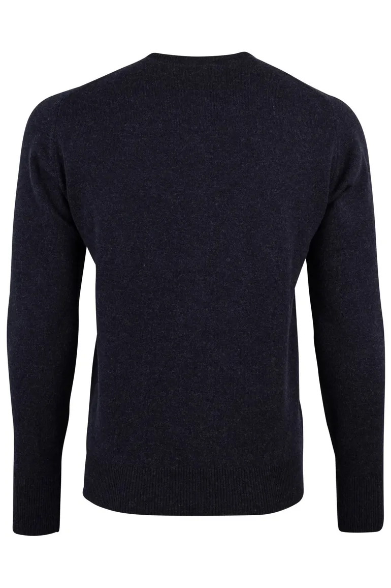 William Lockie pullover midnight blue lamswol