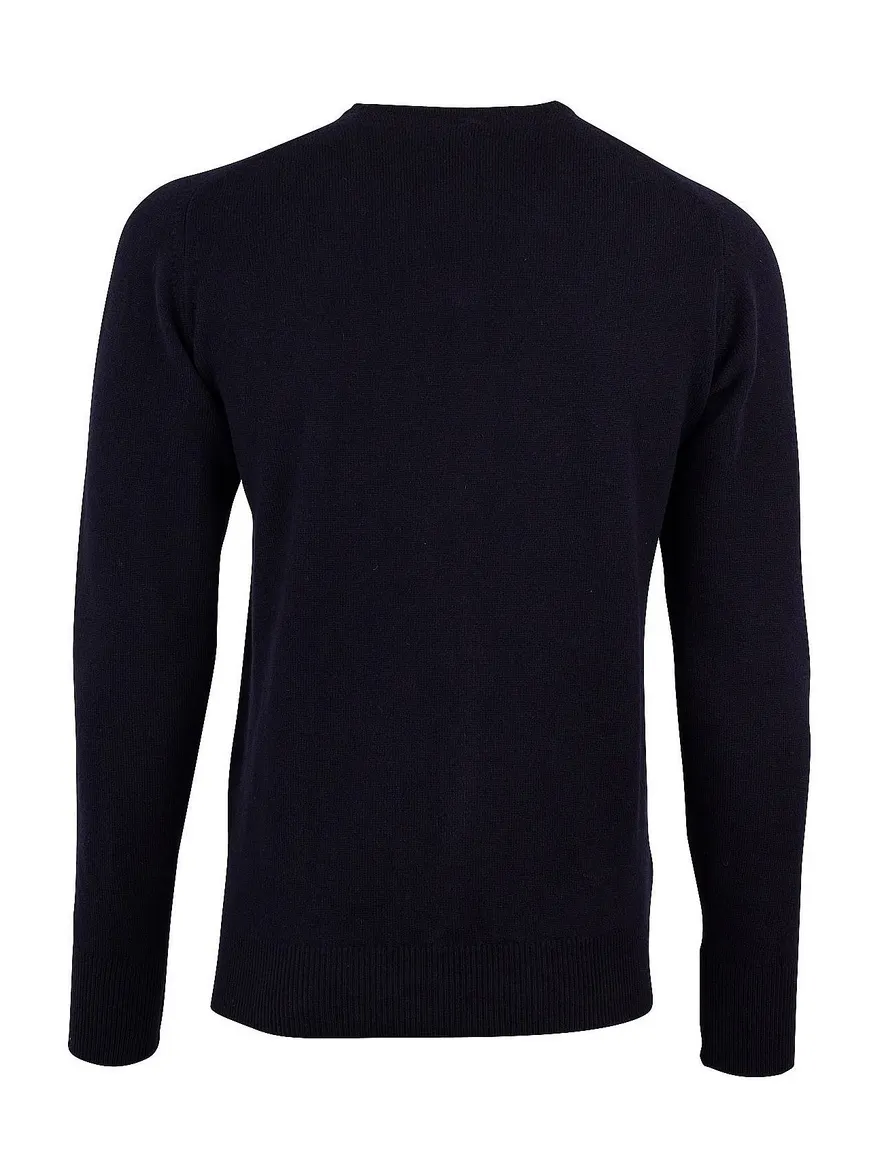 William Lockie trui donkerblauw v-hals