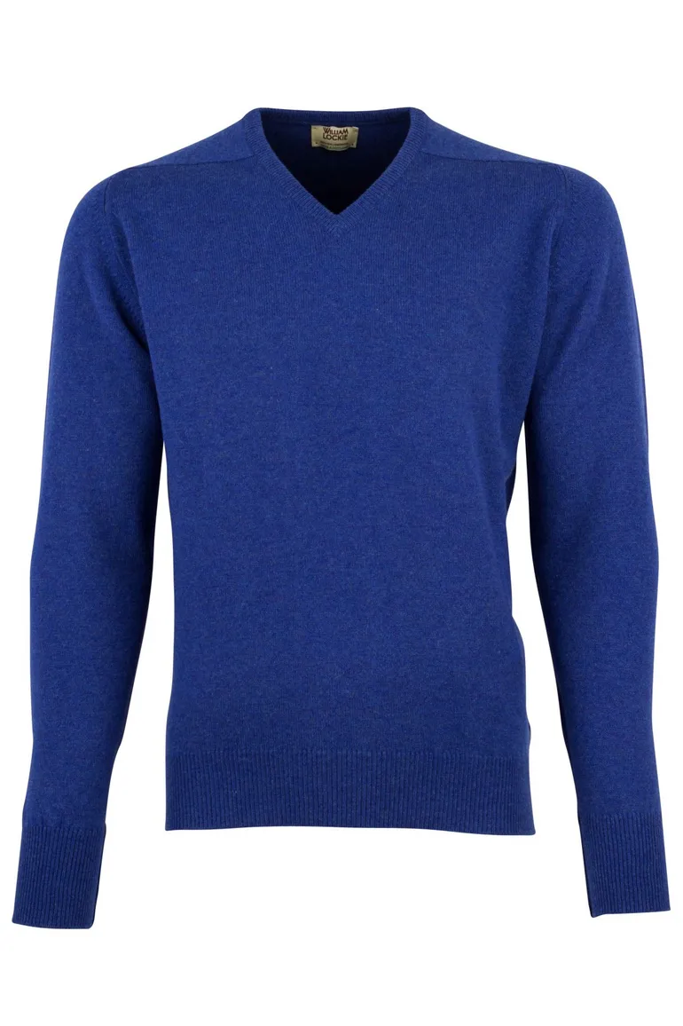 Pullover William Lockie kobalt lamswol
