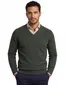 William Lockie pullover donkergroen lamswol