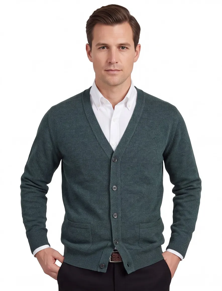 William Lockie lamswollen vest groen
