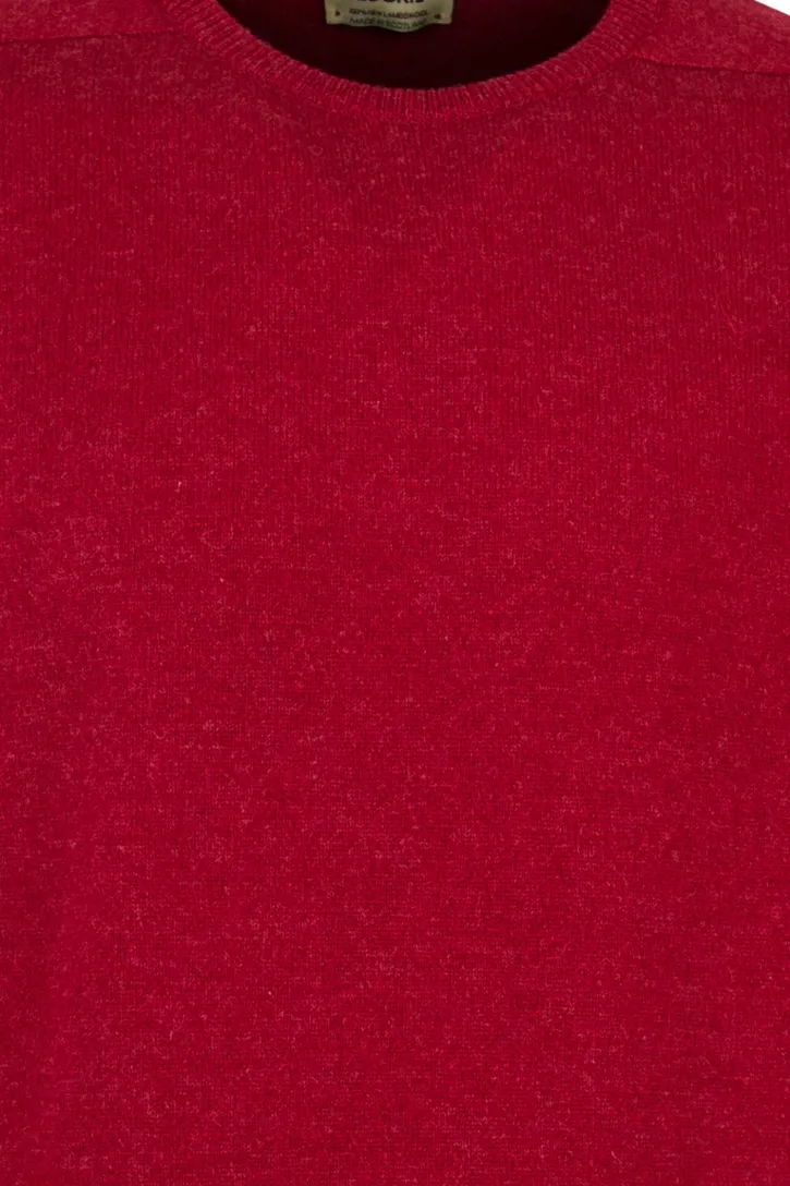William Lockie trui ronde hals poppy melange