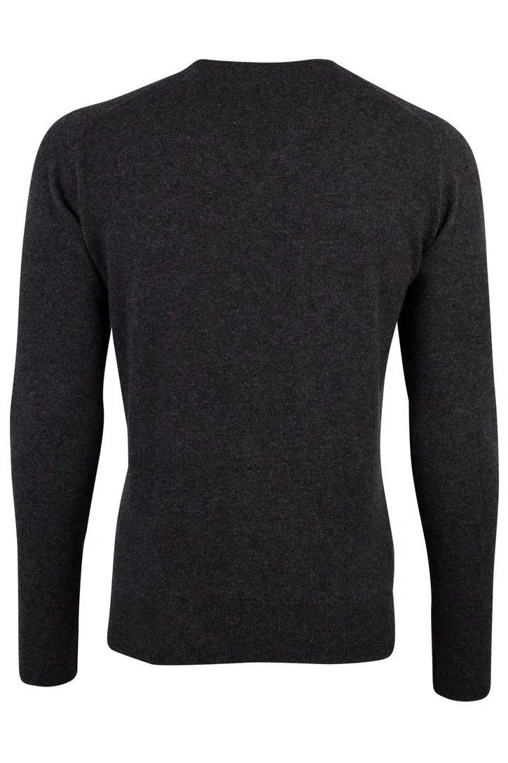 William Lockie pullover donkergrijs kasjmier