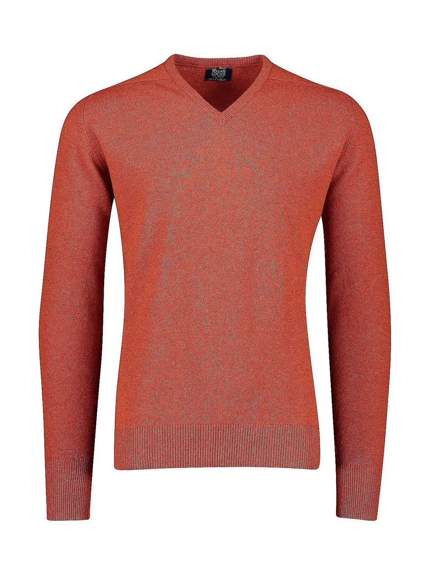 William Lockie v-hals trui oranje