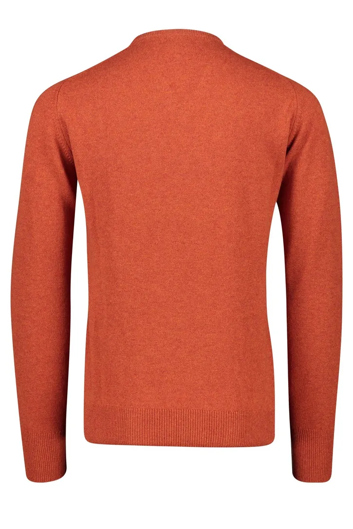 Trui v-hals oranje William Lockie