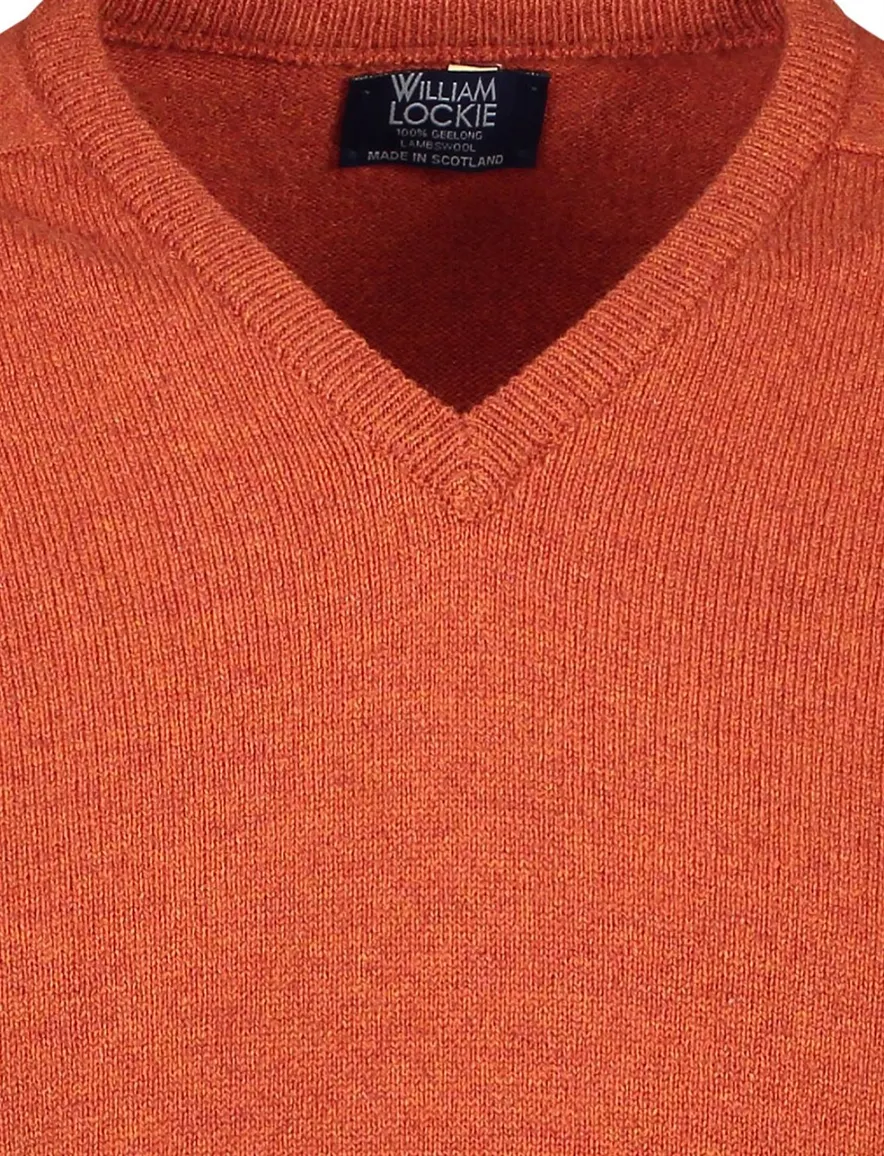 William Lockie v-hals trui oranje