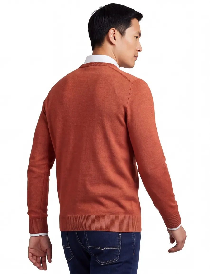 William Lockie v-hals trui oranje