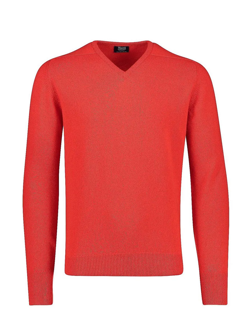Lamswollen trui rood William Lockie