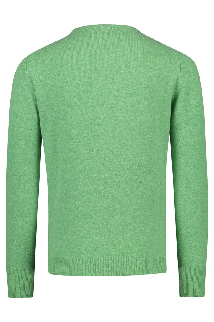 William Lockie trui 100% lamswol groen