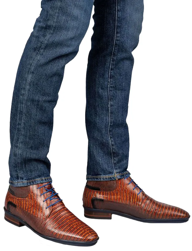 Floris van Bommel nette veterschoenen bruin