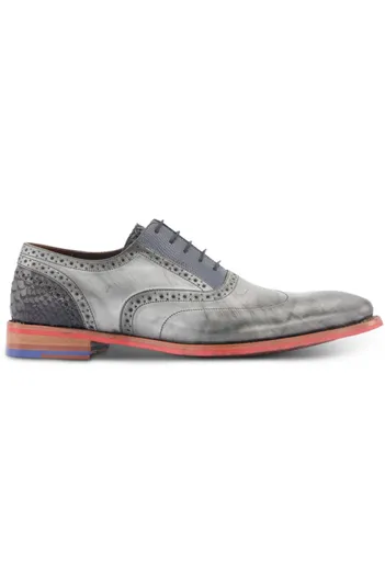 Floris van Bommel Floris van Bommel veterschoenen grijs