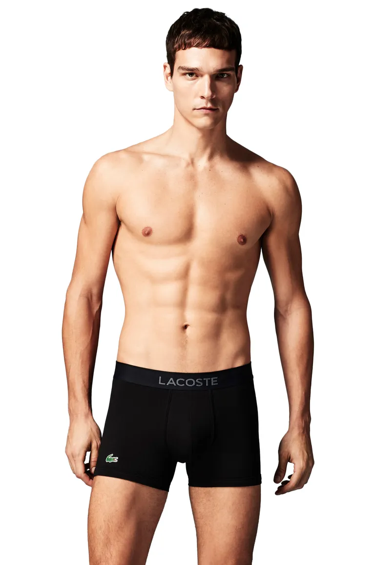 Lacoste boxershorts zwart micro pique