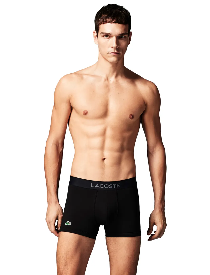 Lacoste boxershorts zwart micro pique