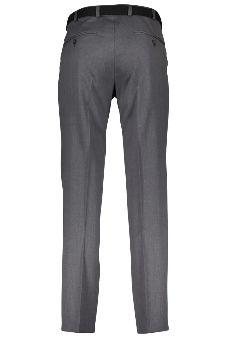 M.E.N.S broek grijs flatfront wol Madrid