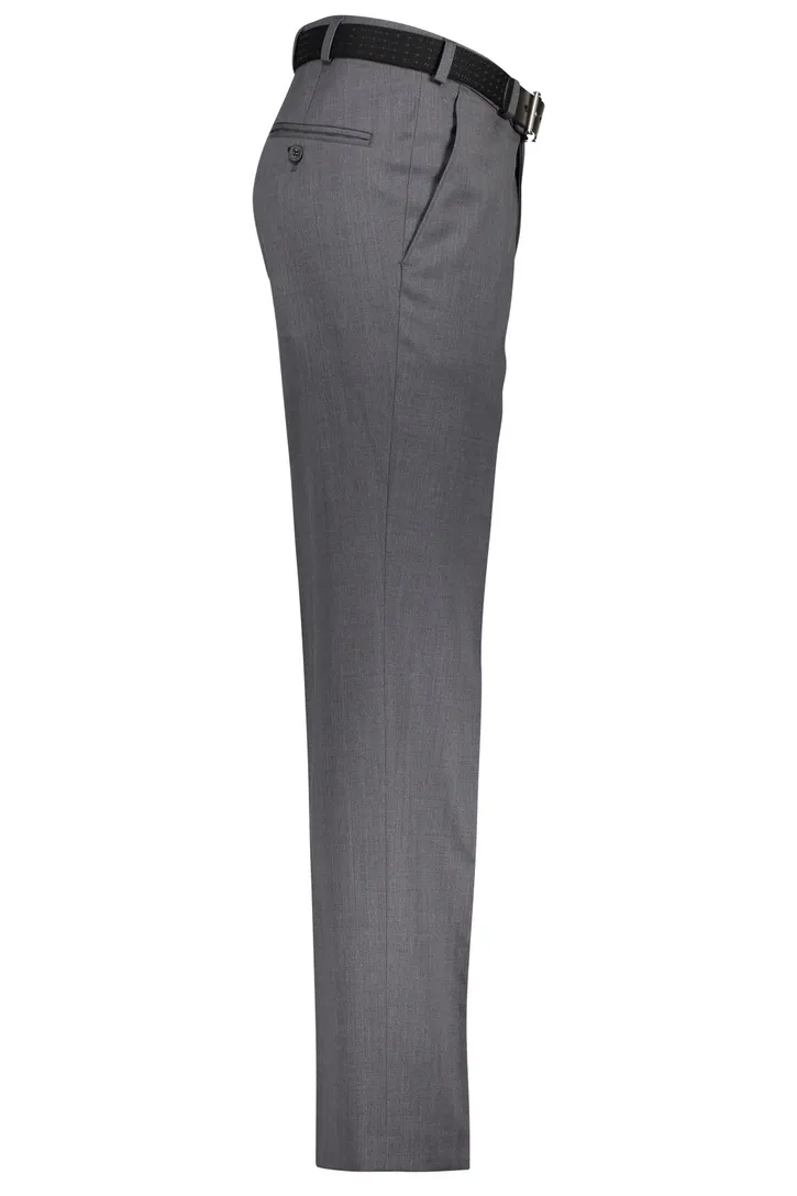M.E.N.S broek grijs flatfront wol Madrid