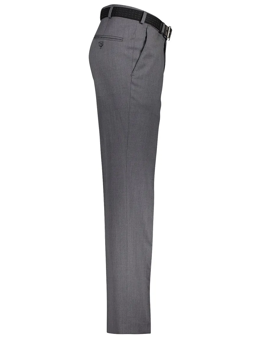 M.E.N.S broek grijs flatfront wol Madrid