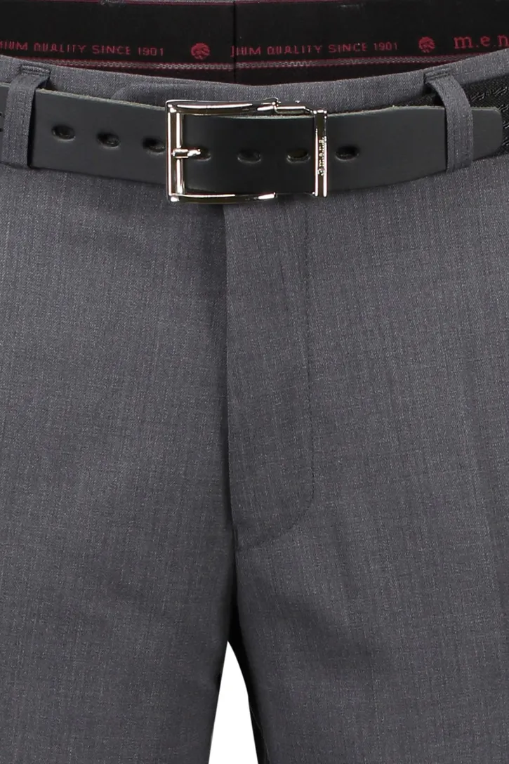 M.E.N.S broek grijs flatfront wol Madrid