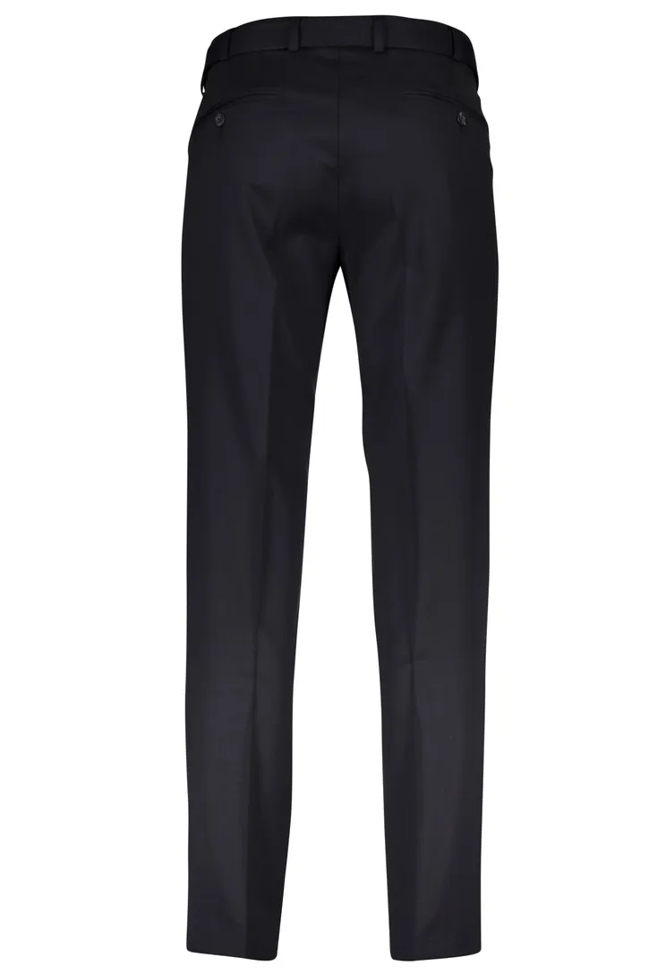 M.E.N.S. pantalon Madrid wol normale fit donkerblauw