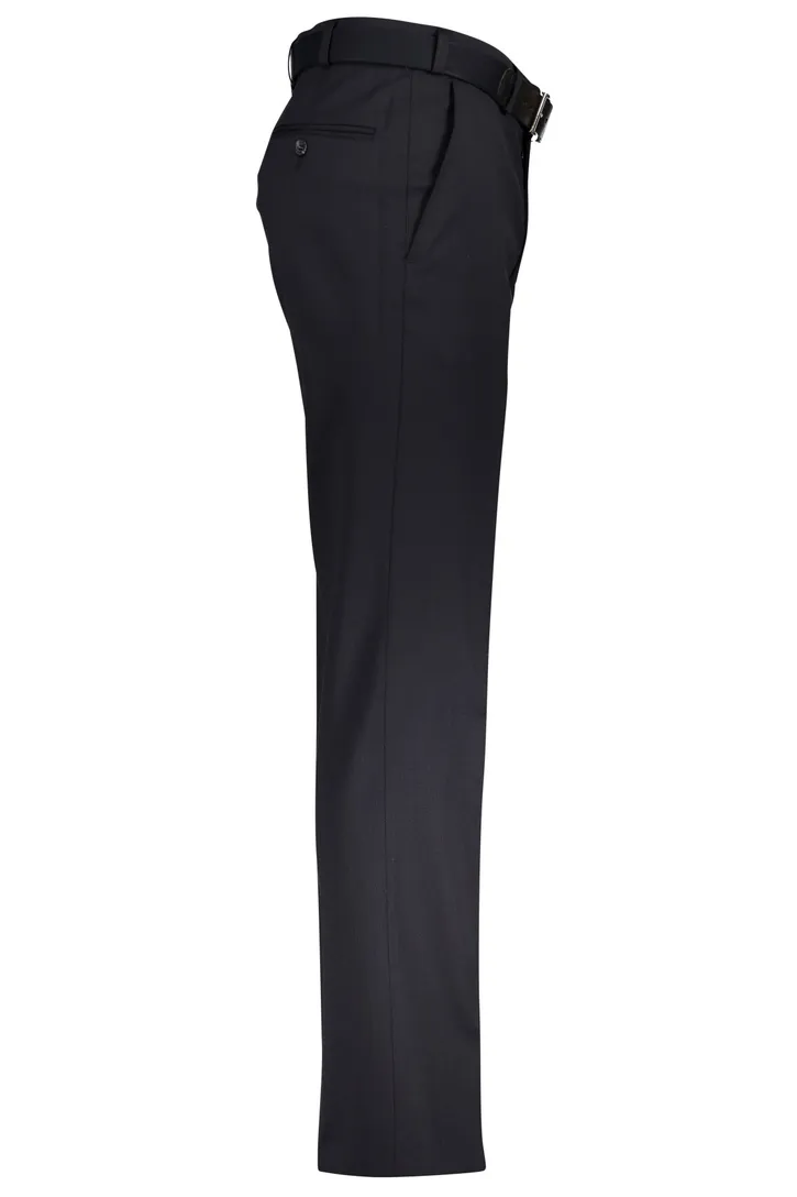 M.E.N.S. pantalon Madrid wol normale fit donkerblauw