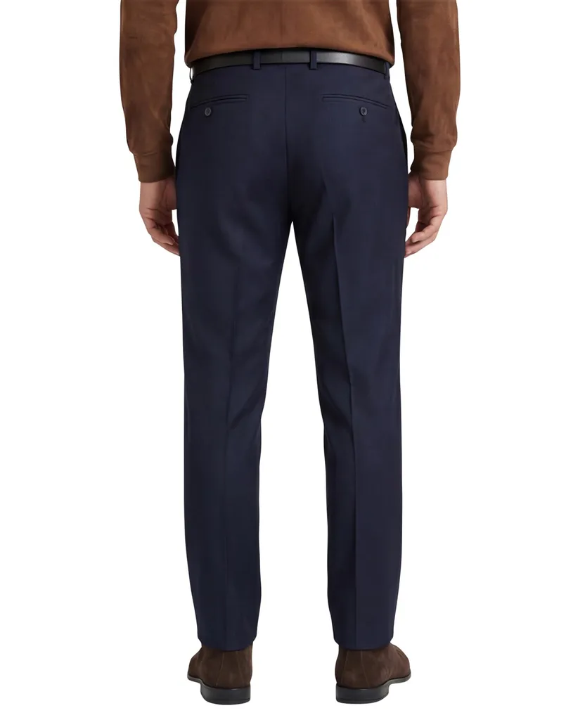 M.E.N.S. pantalon Madrid wol normale fit donkerblauw