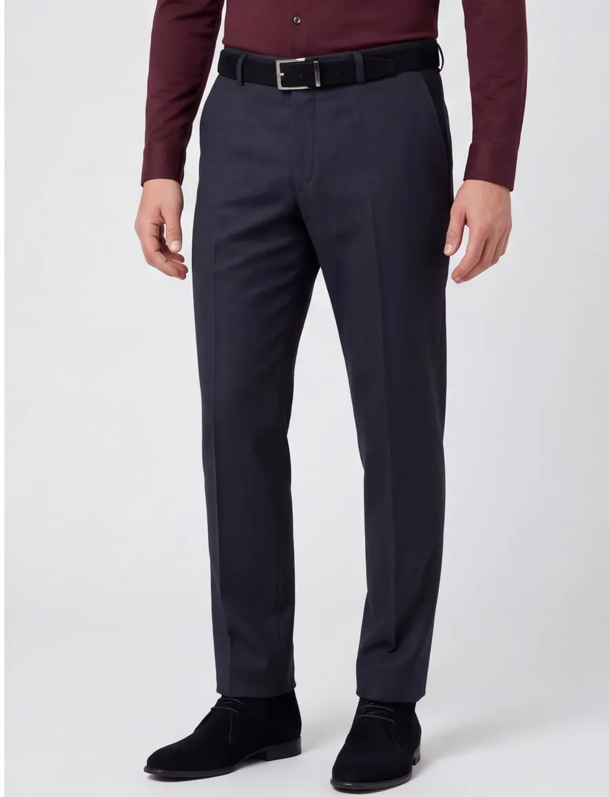 Pantalon M.E.N.S. Madrid wol antraciet