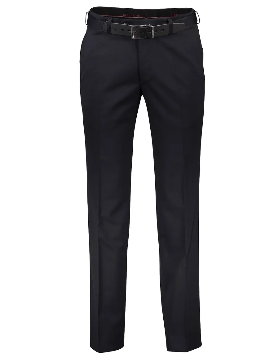 M.E.N.S broek flatfront donkerblauw madrid u