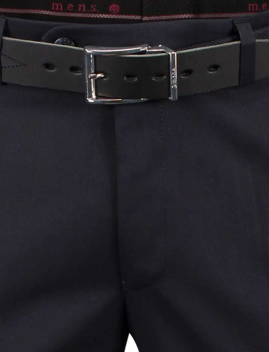 M.E.N.S broek flatfront donkerblauw madrid u
