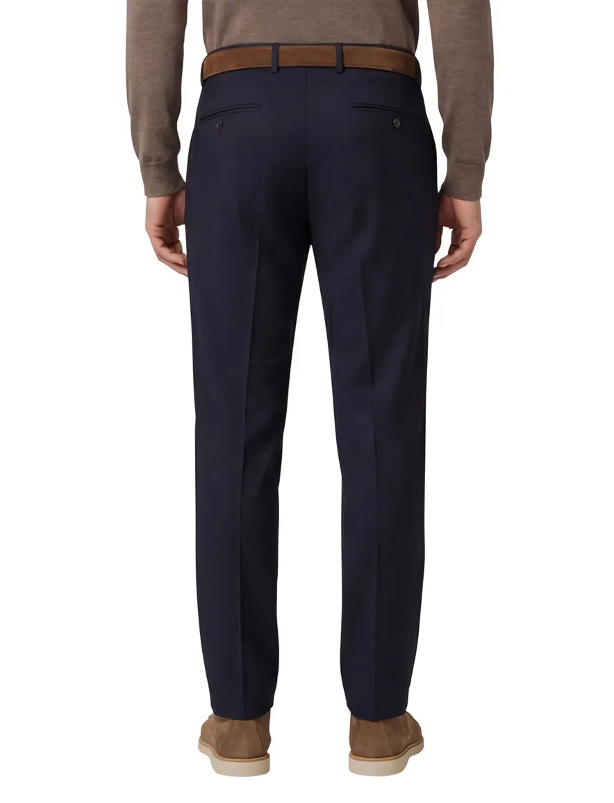M.E.N.S broek flatfront donkerblauw madrid u
