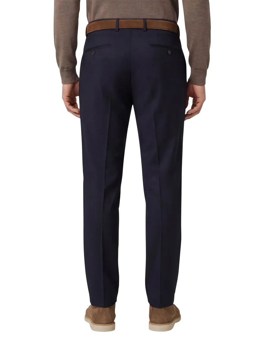M.E.N.S broek flatfront donkerblauw madrid u