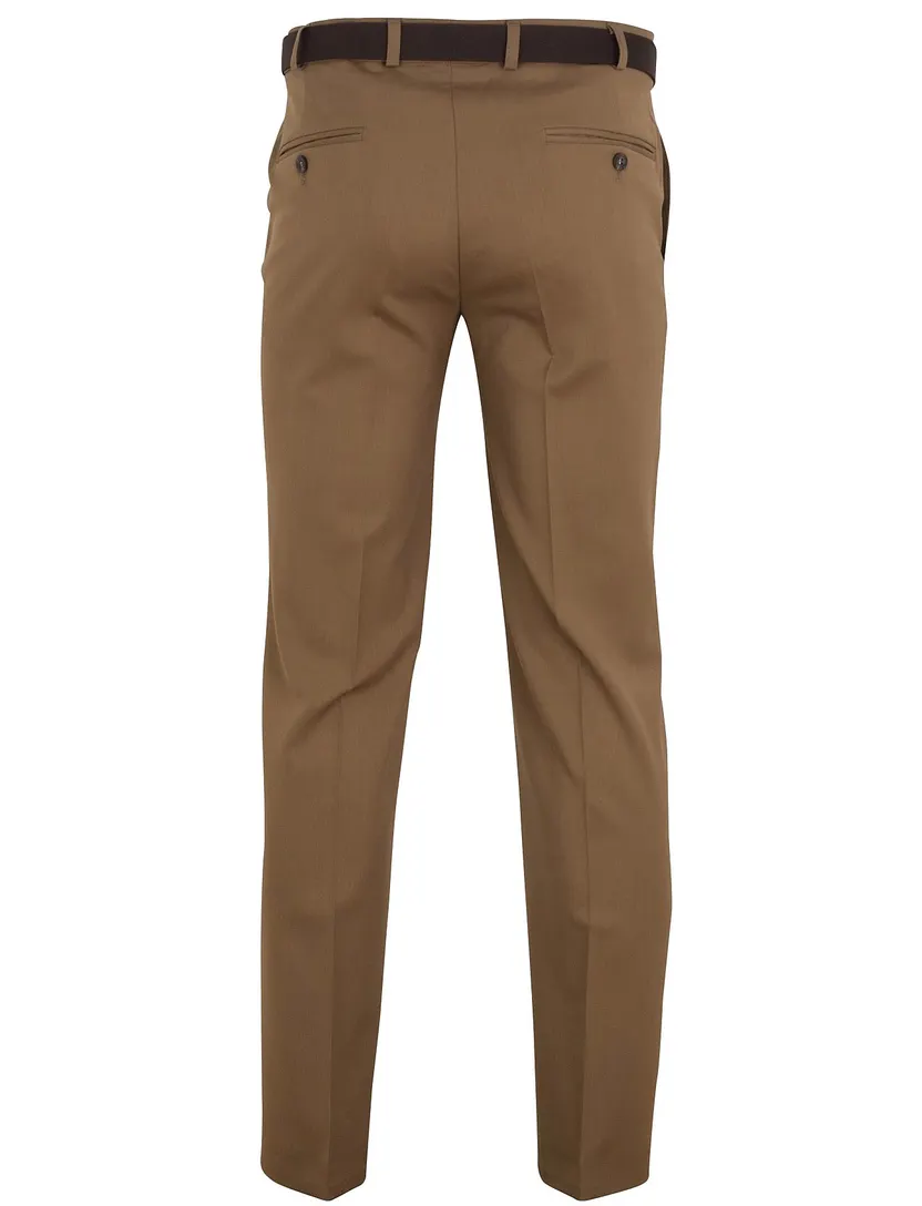 M.E.N.S broek flatfront camel Madrid