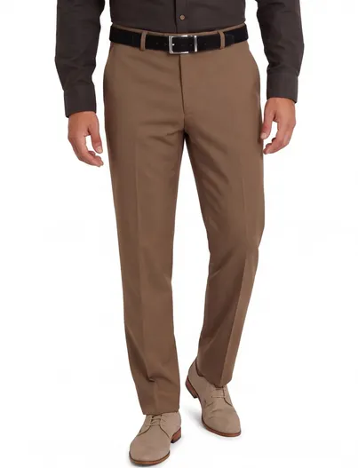 M.E.N.S. M.E.N.S broek flatfront camel Madrid