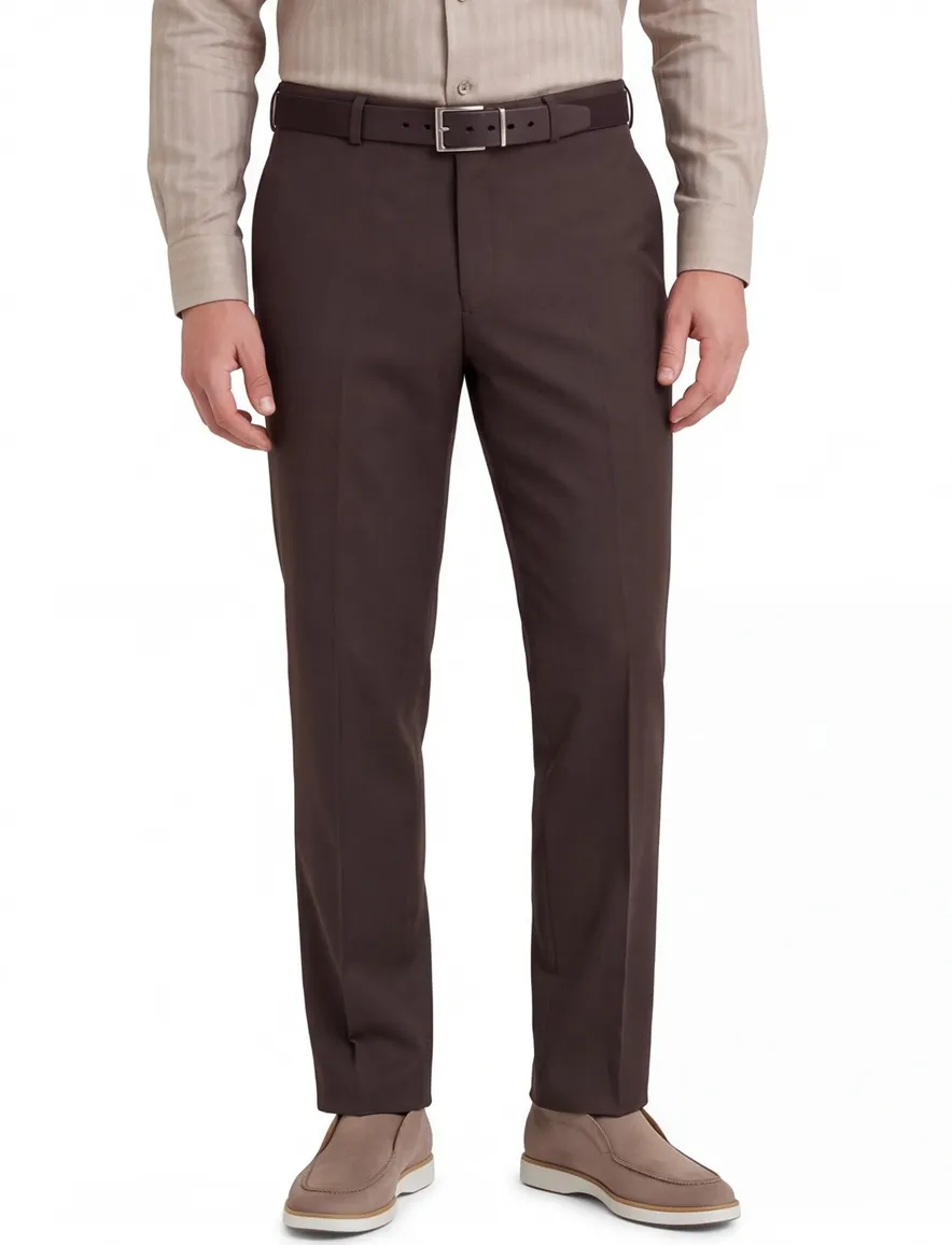Mens broek donker bruin Madrid U