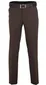 M.e.n.s. broek flatfront bruin stretch met riem