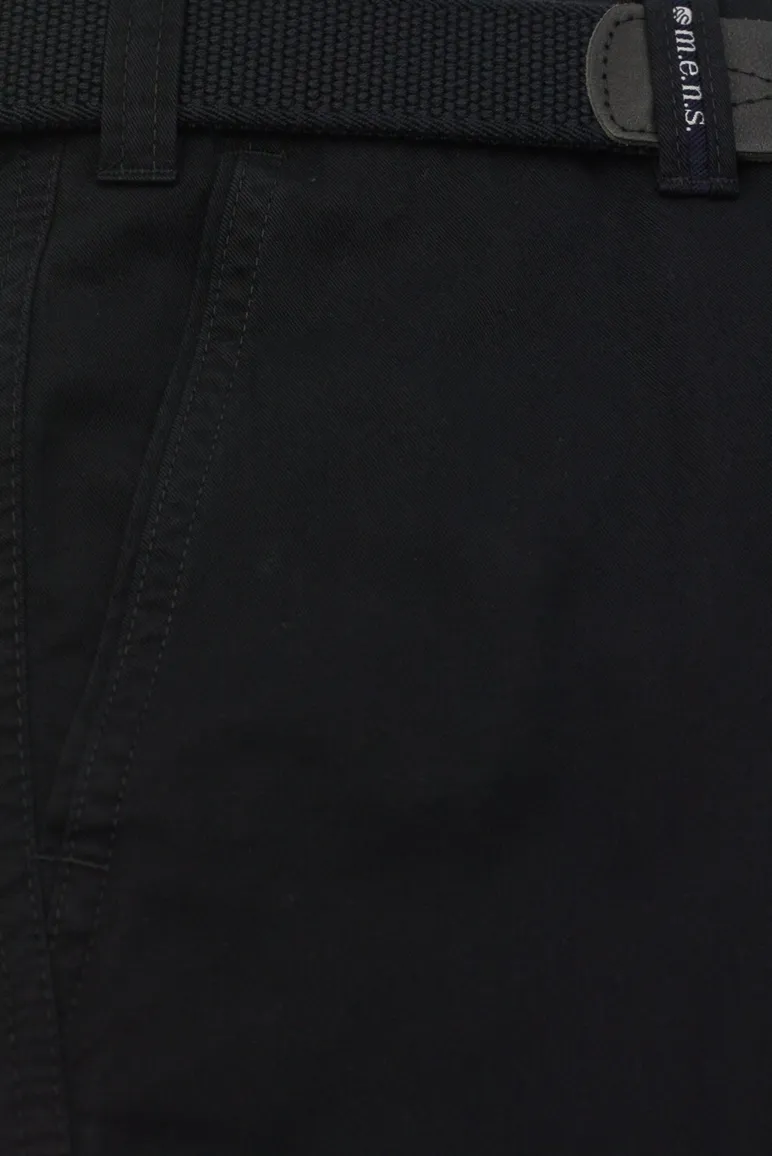 M.E.N.S. broek donkerblauw effen katoen