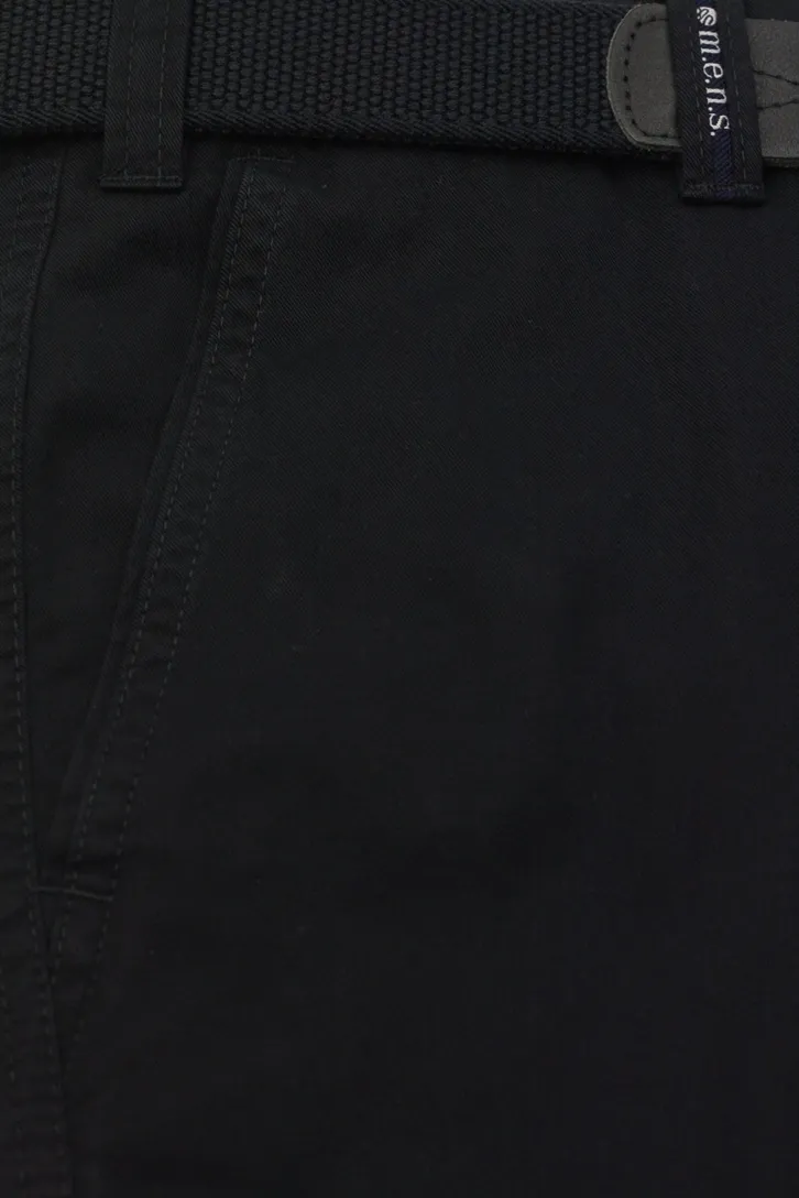 M.E.N.S. pantalon navy flatfront Madrid-U katoen