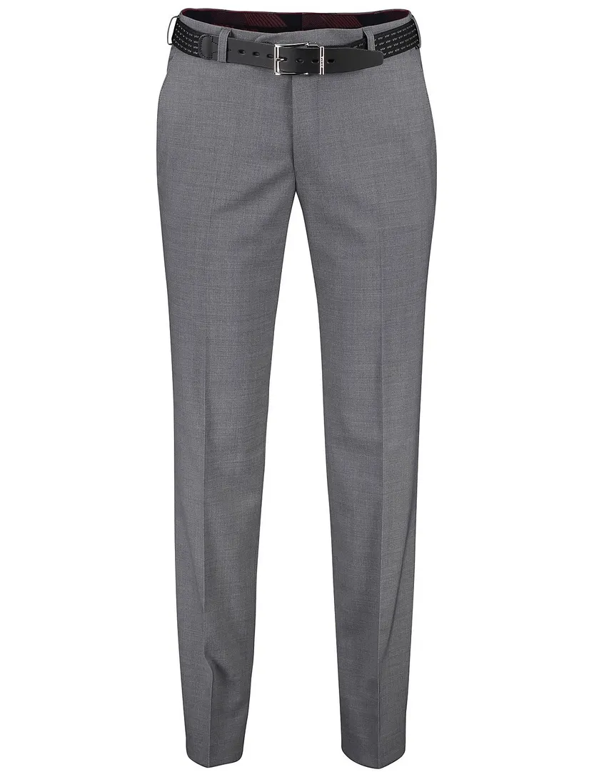 M.E.N.S. pantalon Madrid lichtgrijs wol