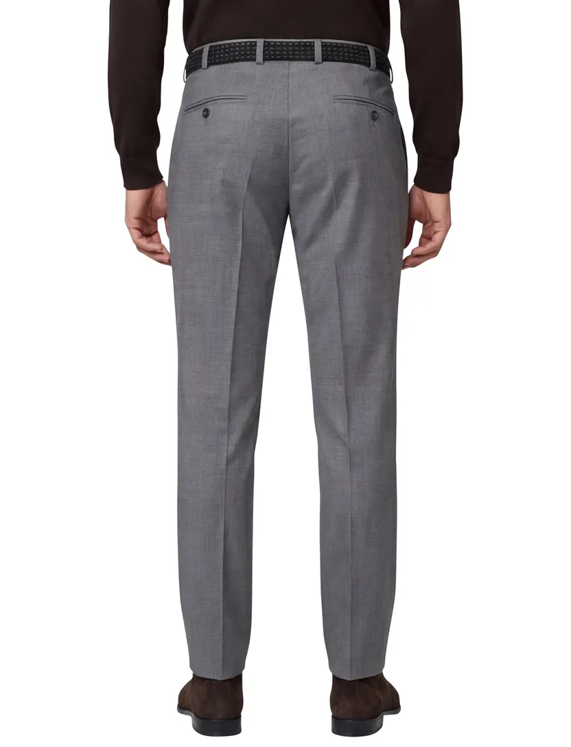 M.E.N.S. pantalon Madrid lichtgrijs wol