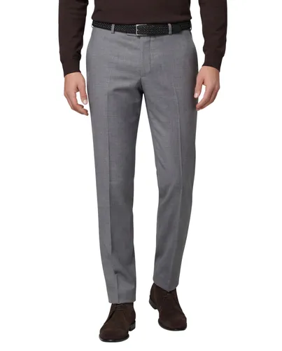 M.E.N.S. M.E.N.S. pantalon Madrid lichtgrijs wol gemeleerd